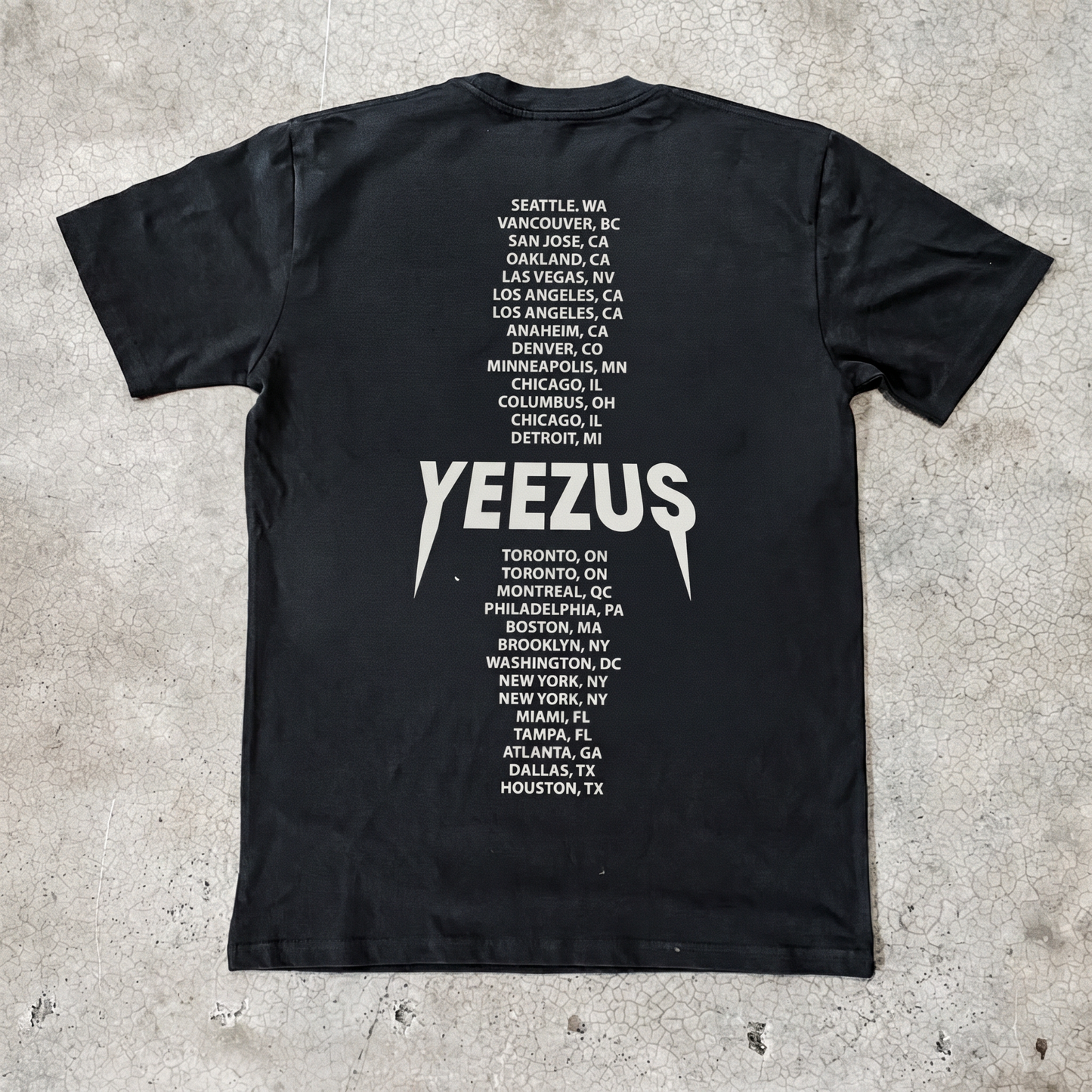 Yeezus Klan Tour Classic Black Tee