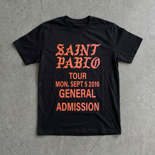 Saint Pablo General Admission Classic Black Tee