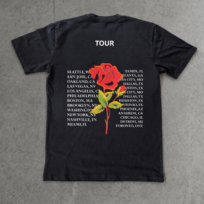 Yeezus Reaper Rose Tour Classic Black Tee