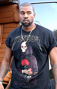 Yeezus Reaper Rose Tour Classic Black Tee