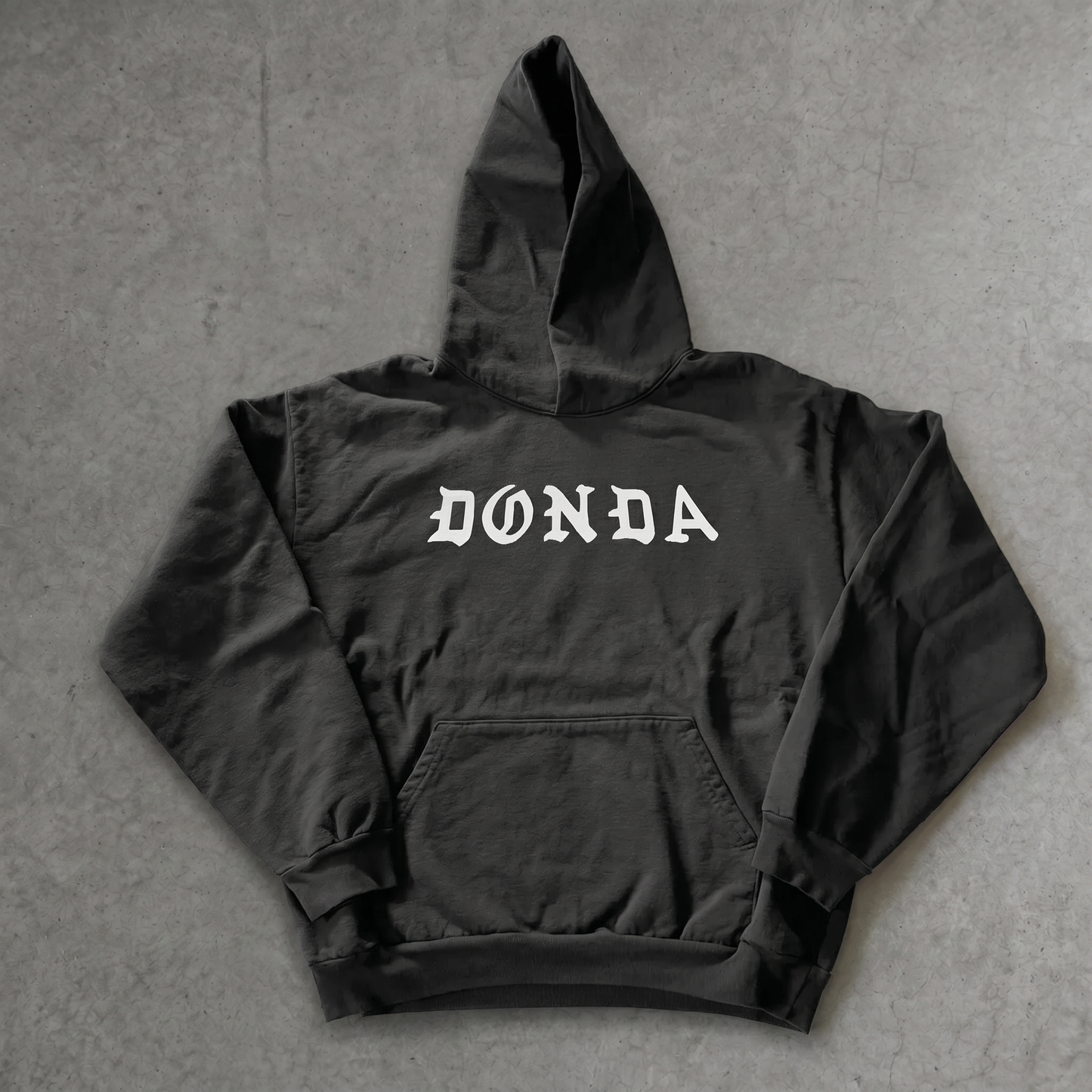 Donda Text Classic Black Hoodie