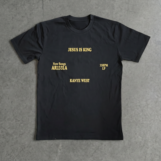 Jesus Is King Classic Black Tee