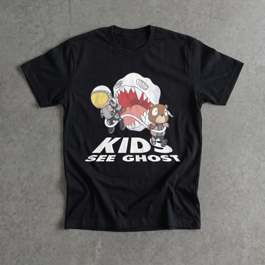 Kids See Ghost Classic Black Tee
