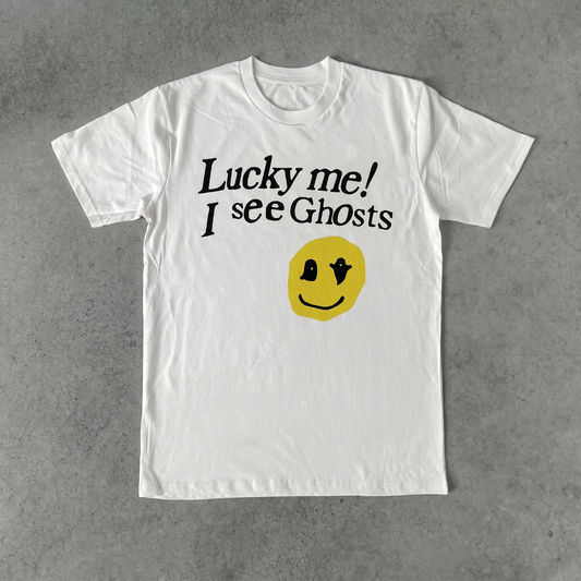 Lucky Me I See Ghost Classic White Tee