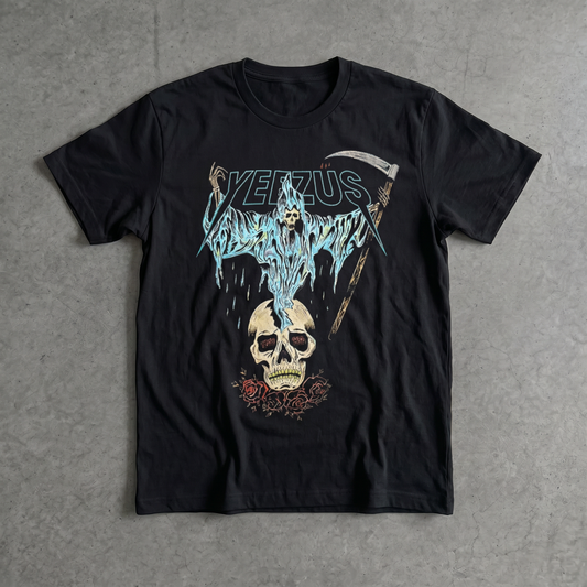 2013 Yeezus Blue Reaper Classic Black Tee
