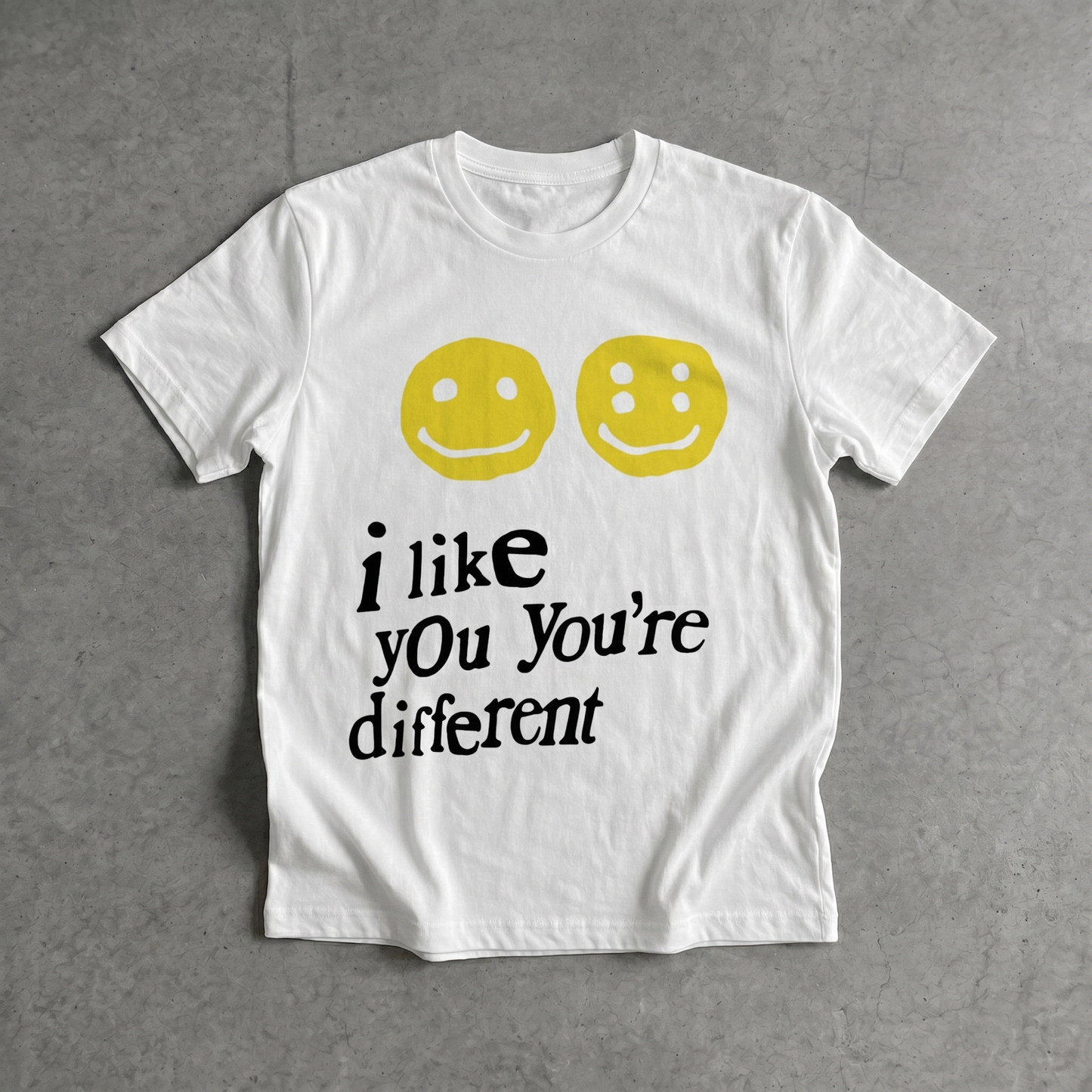 I Like You You're Different Classic White Tee