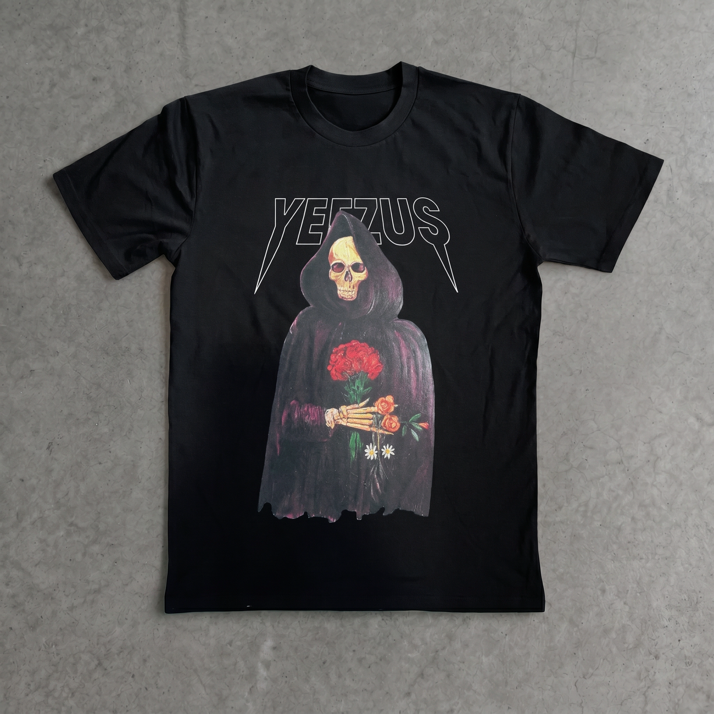 Yeezus Reaper Rose Tour Classic Black Tee
